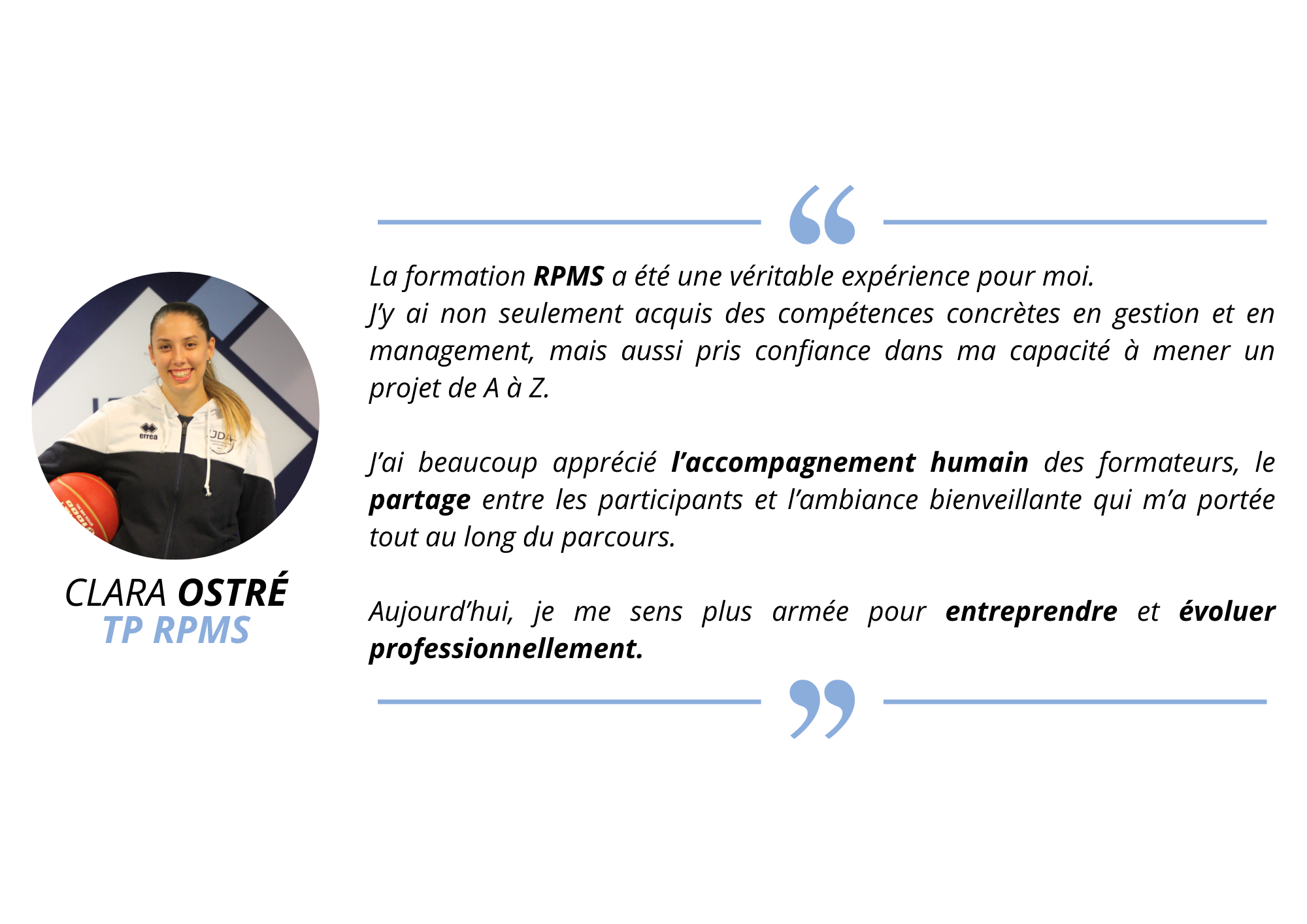 Témoignages apprenants